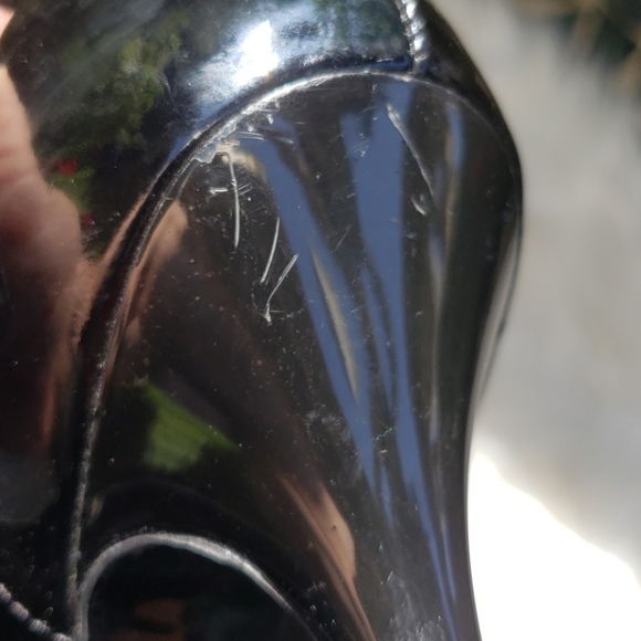 Zara Stiletto Black Elastic Straps Leather Heels 3 - Picture 13 of 16